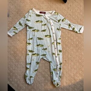 Milkbarn Frog Pajamas - 3-6 months